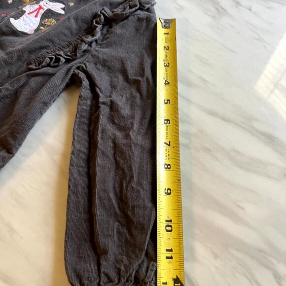 Pretty Baby Blouse with Bunny in Gray Corduroy by Baby Boden - Size 2  - 3 years - Picture 11 of 12